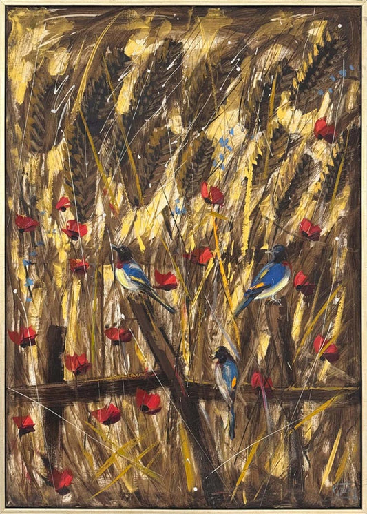 Hasat Mevsimi Şarkıları Yağlı Boya Tablosu