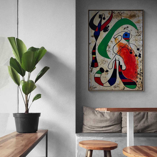 Joan Miro-Night Yağlı Boya Tablosu Simurg Sanatevi