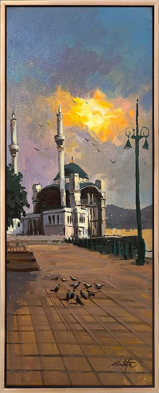 Tarihin Gölgesinde Boğaz Yağlı Boya Tablosu Simurg Sanatevi