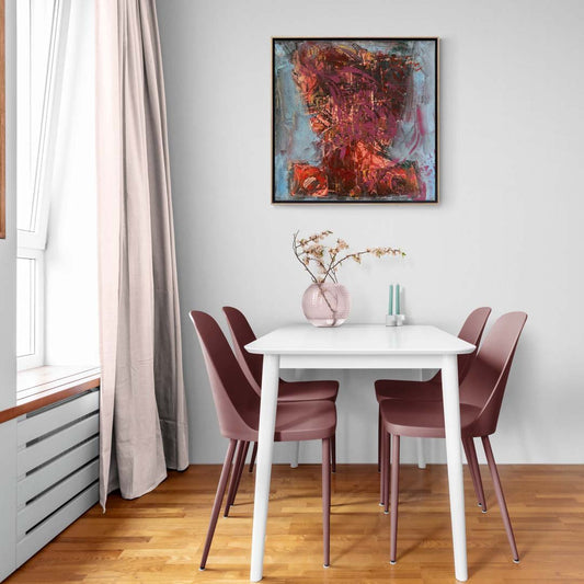 Soyut Ahenk Yağlı Boya Tablosu Simurg Sanatevi