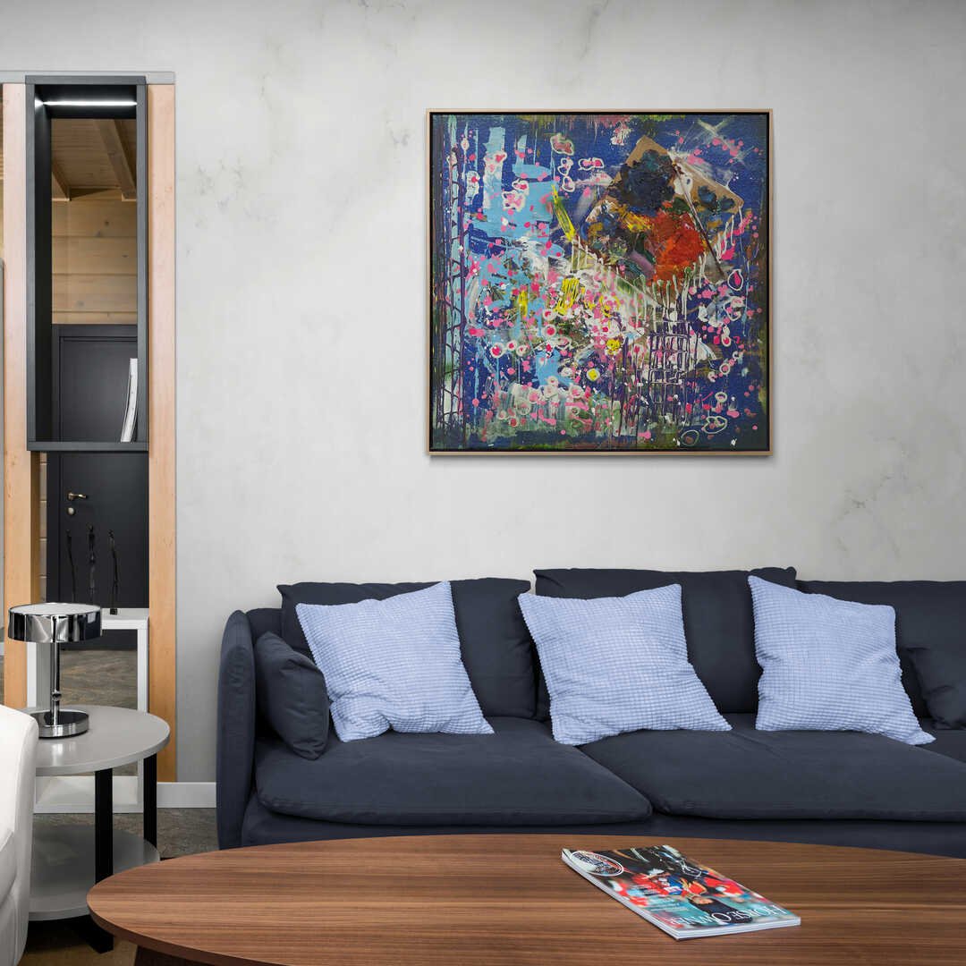 Modern Palet Yağlı Boya Tablosu Simurg Sanatevi