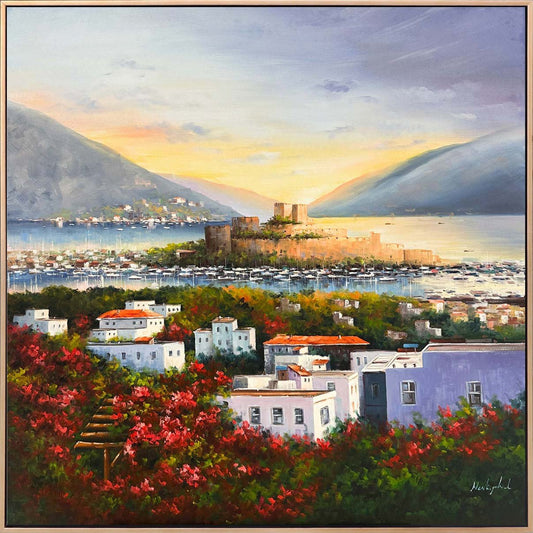 Bodrum'un Kalbinde Yağlı Boya Tablosu Simurg Sanatevi