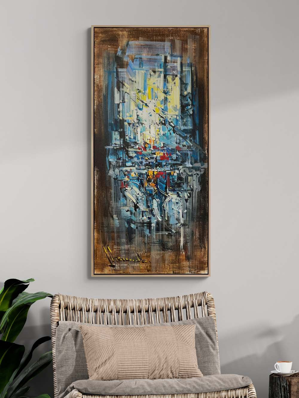 Işığın Gölgeleri Yağlı Boya Tablosu