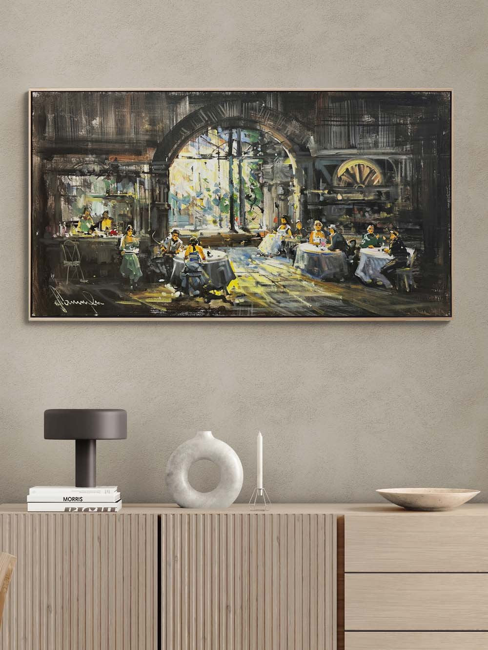 Sanat ve Kahve Yağlı Boya Tablosu