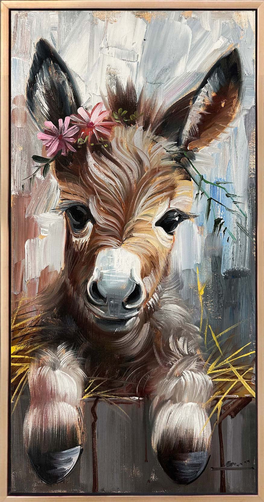 Sevimli Sıpa Yağlı Boya Tablosu