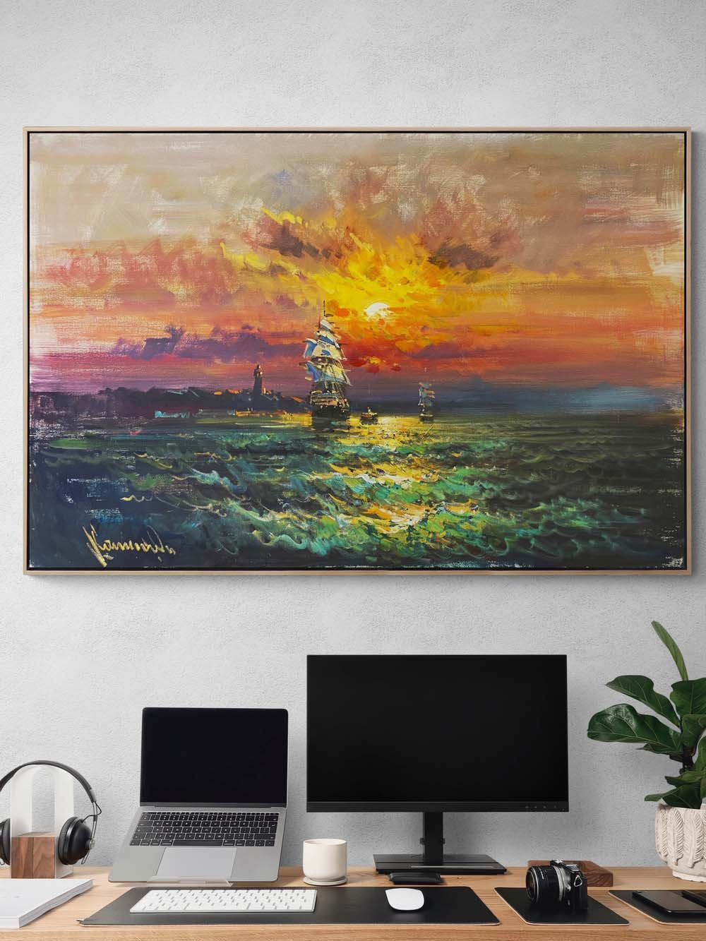 Ufka Yolculuk Yağlı Boya Tablosu