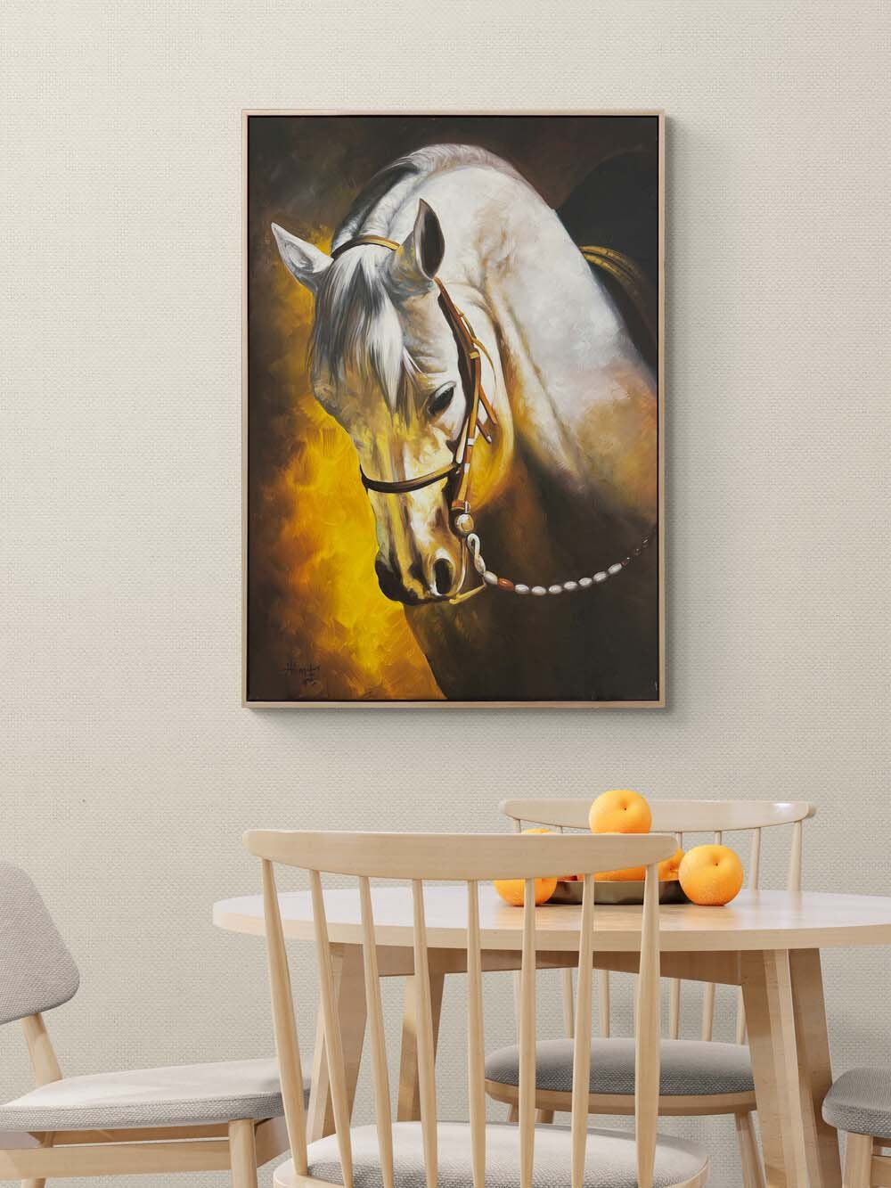 Atın Sessiz Gücü Yağlı Boya Tablosu