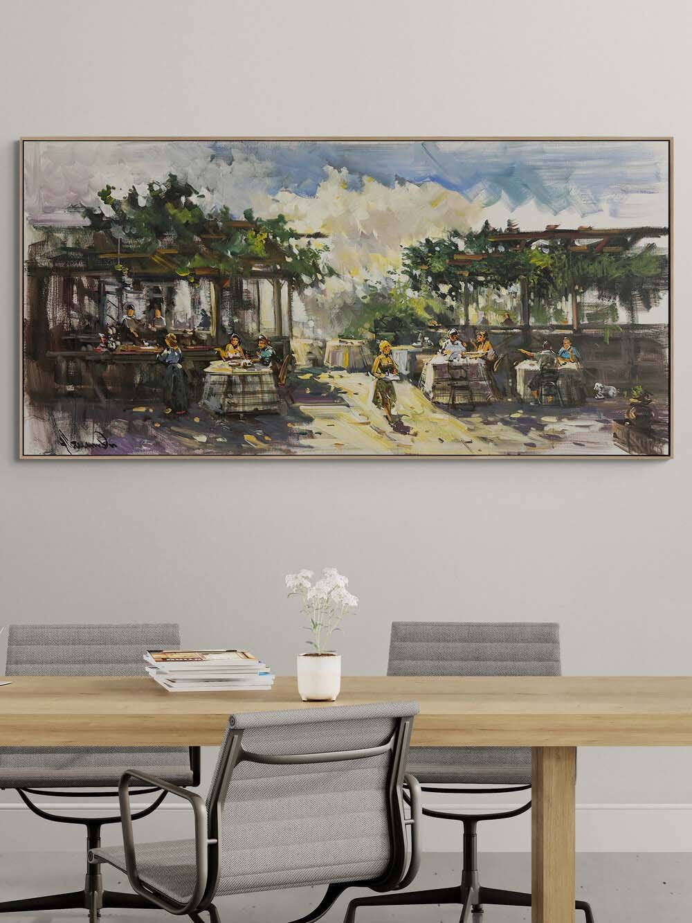 Kahve ve Anılar Yağlı Boya Tablosu