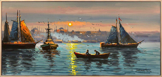 Boğaz’ın Sırları Yağlı Boya Tablosu Simurg Sanatevi