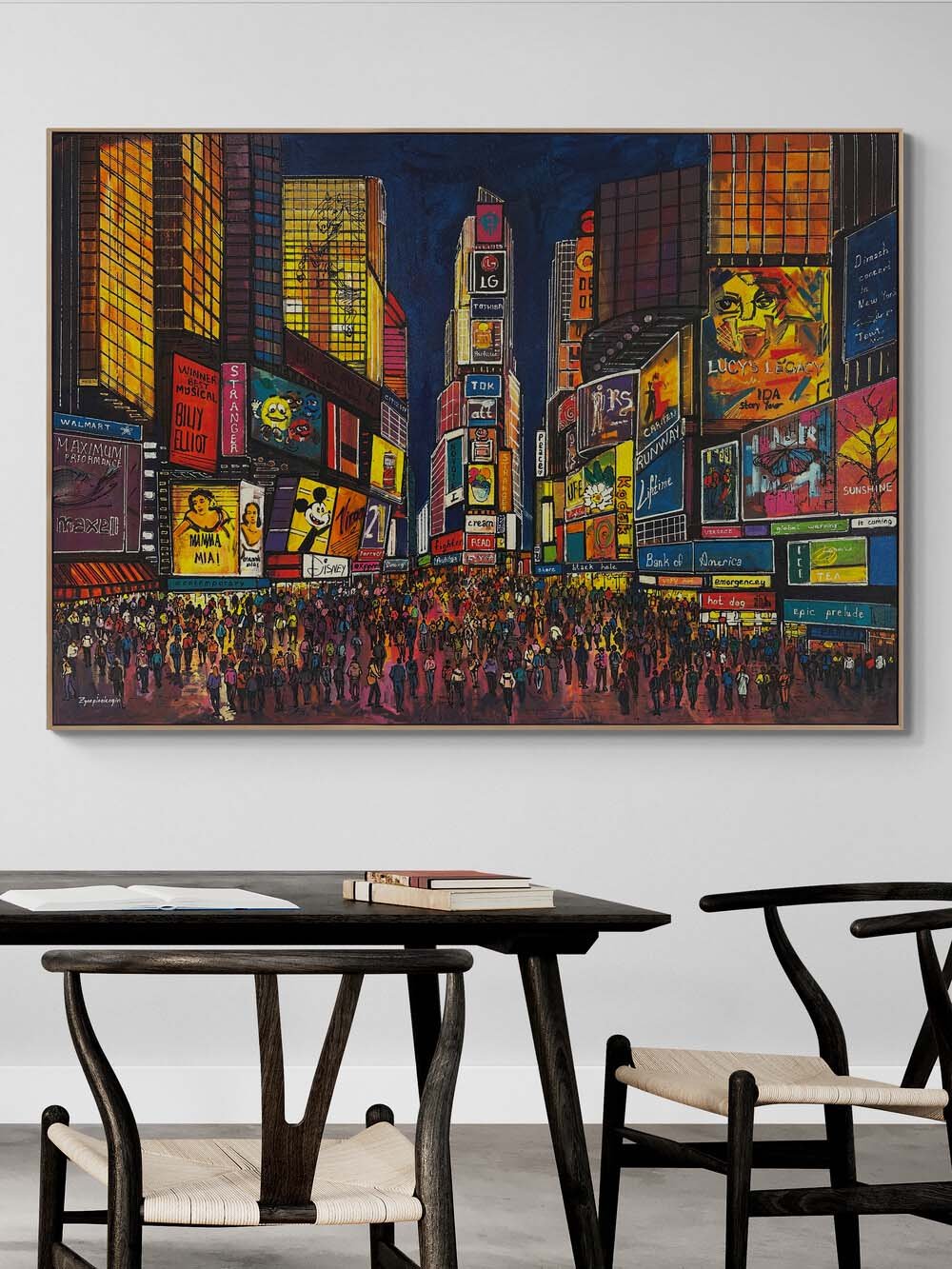 Işığın Nabzı Times Yağlı Boya Tablosu