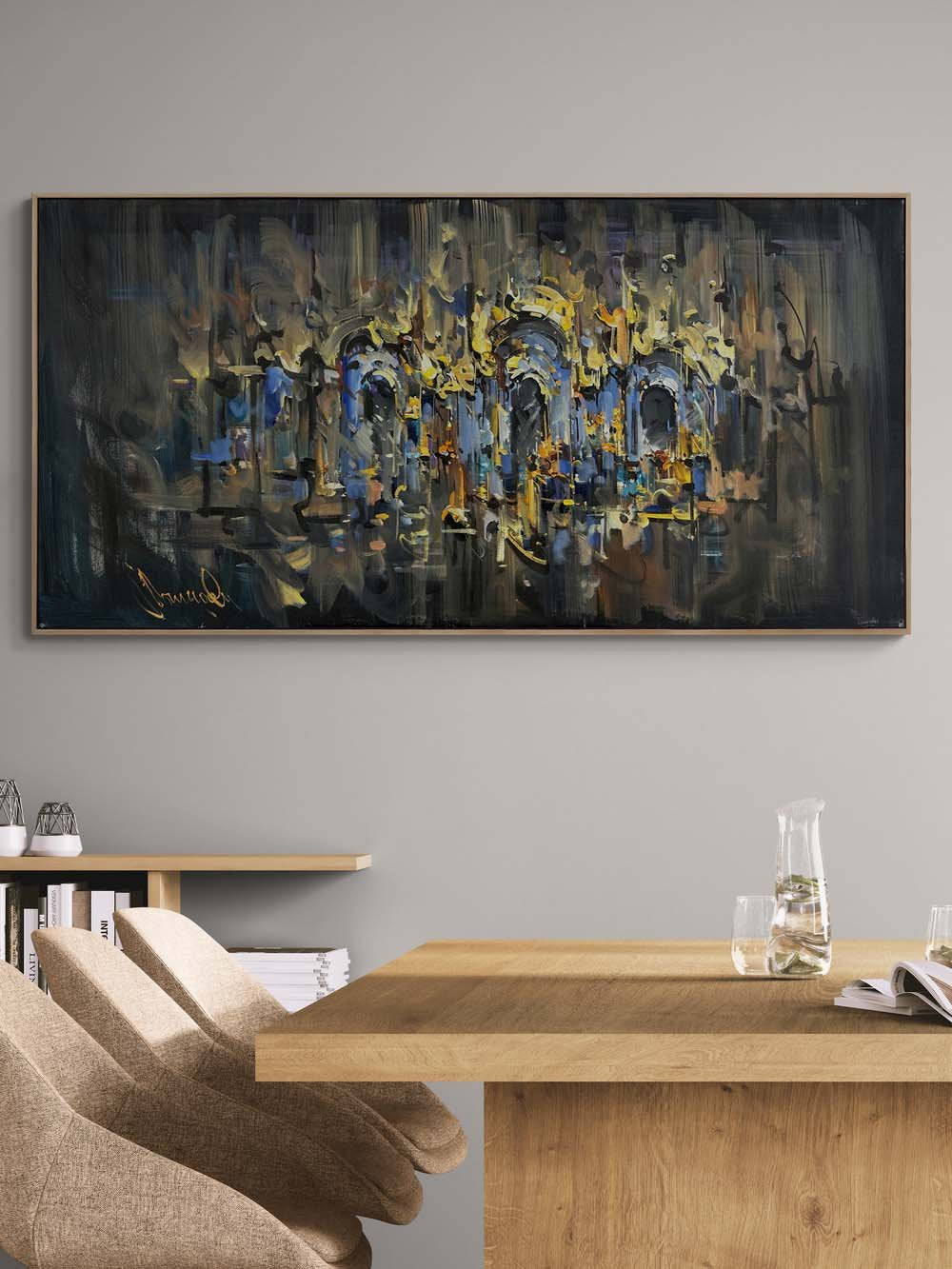 Biçimsiz Özgürlük Yağlı Boya Tablosu