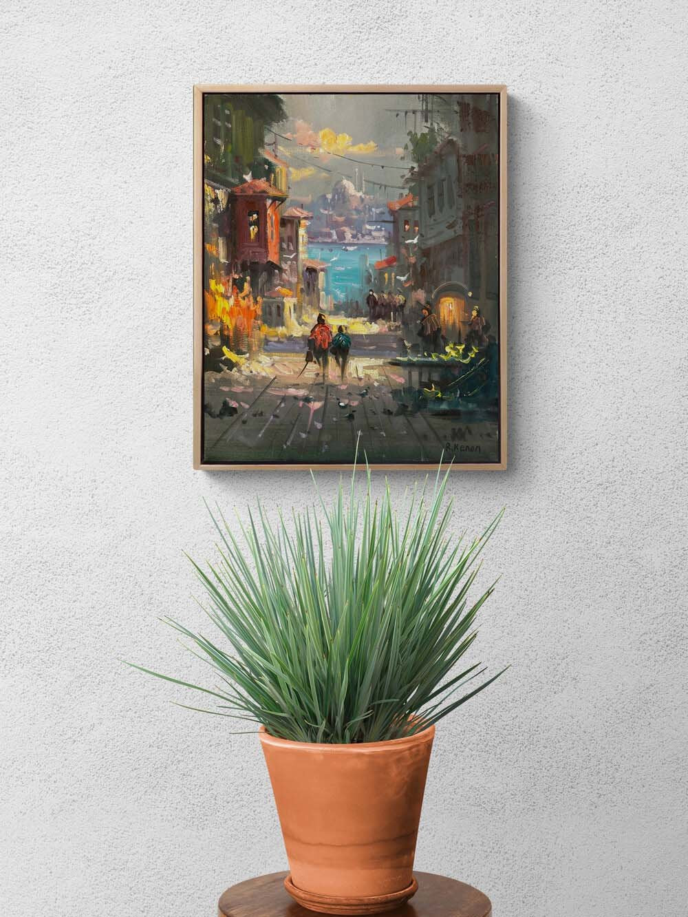 İstanbul’un Sessiz Yüzü Yağlı Boya Tablosu