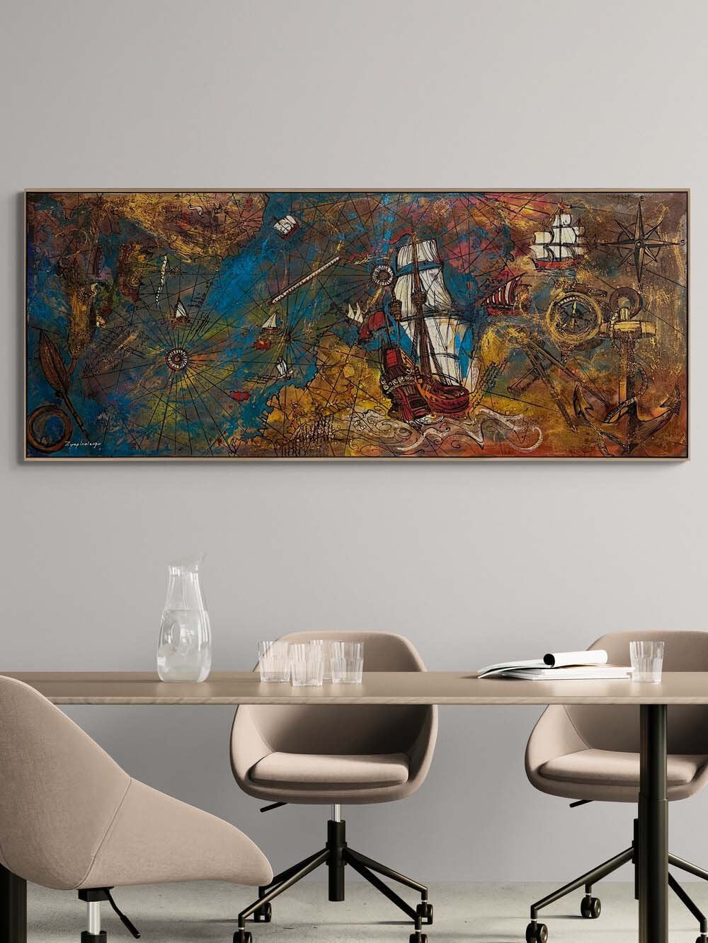 Piri Reis’in Yolculuğu Yağlı Boya Tablosu