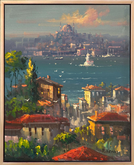 İstanbul Boğazına Seyir Yağlı Boya Tablosu Simurg Sanatevi