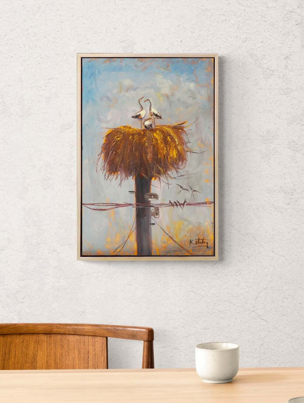 Leyleklerin Hikâyesi Yağlı Boya Tablosu