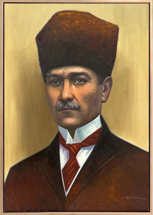 Önderin İzleri Yağlı Boya Tablosu Simurg Sanatevi