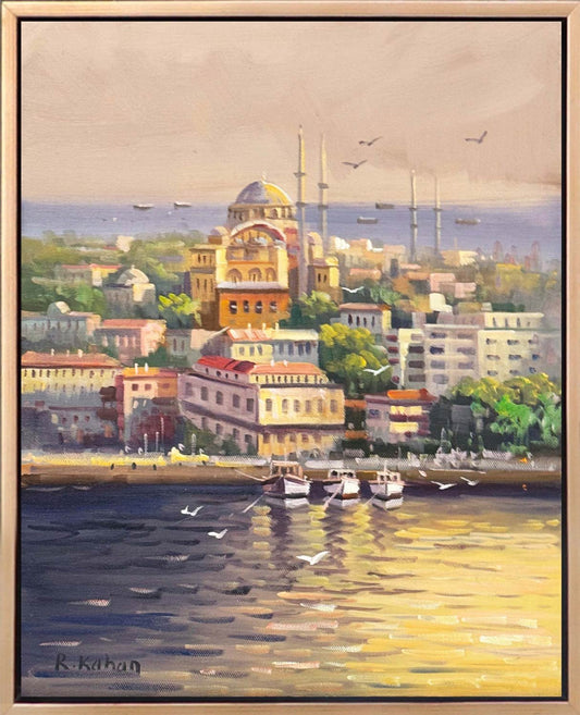 İstanbul’un Sessizliği Gün Yağlı Boya Tablosu Simurg Sanatevi