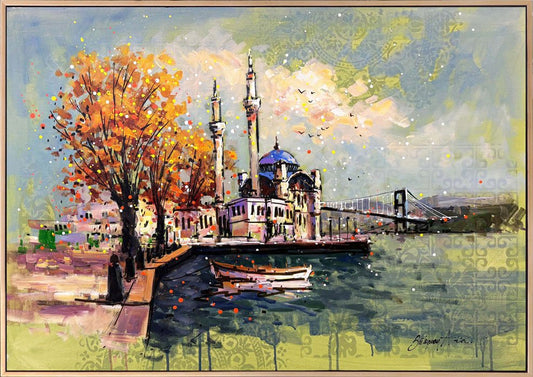 Hayallerde Ortaköy Yağlı Boya Tablosu Simurg Sanatevi