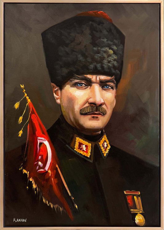 Gazi Atatürk Yağlı Boya Tablosu Simurg Sanatevi