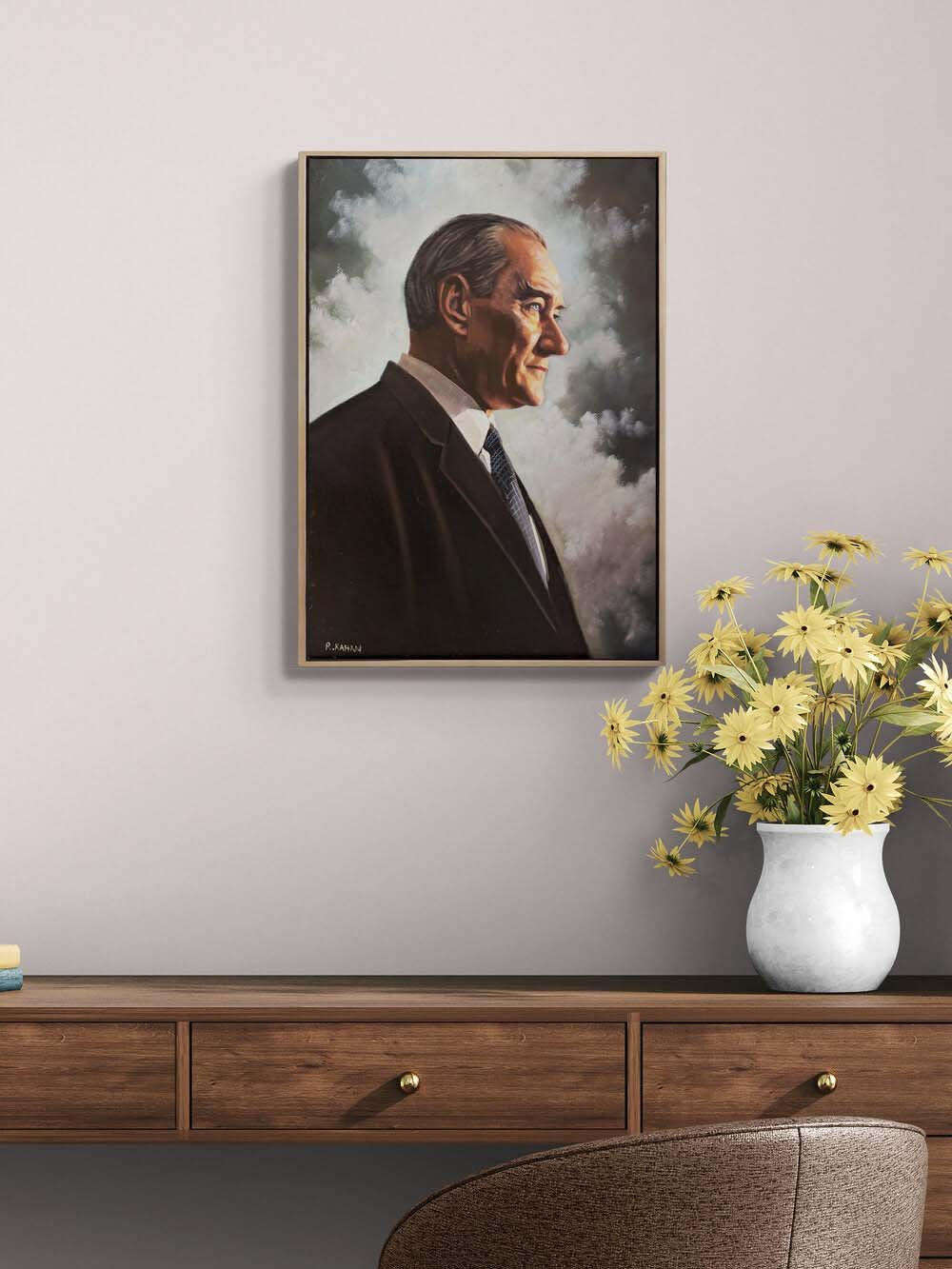 Tarihin İçinden Atatürk Yağlı Boya Tablosu