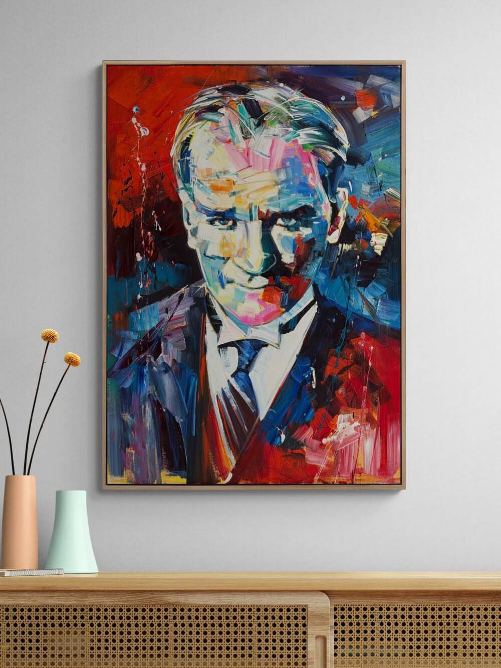 Atatürk’ün Ruhu Yağlı Boya Tablosu Simurg Sanatevi