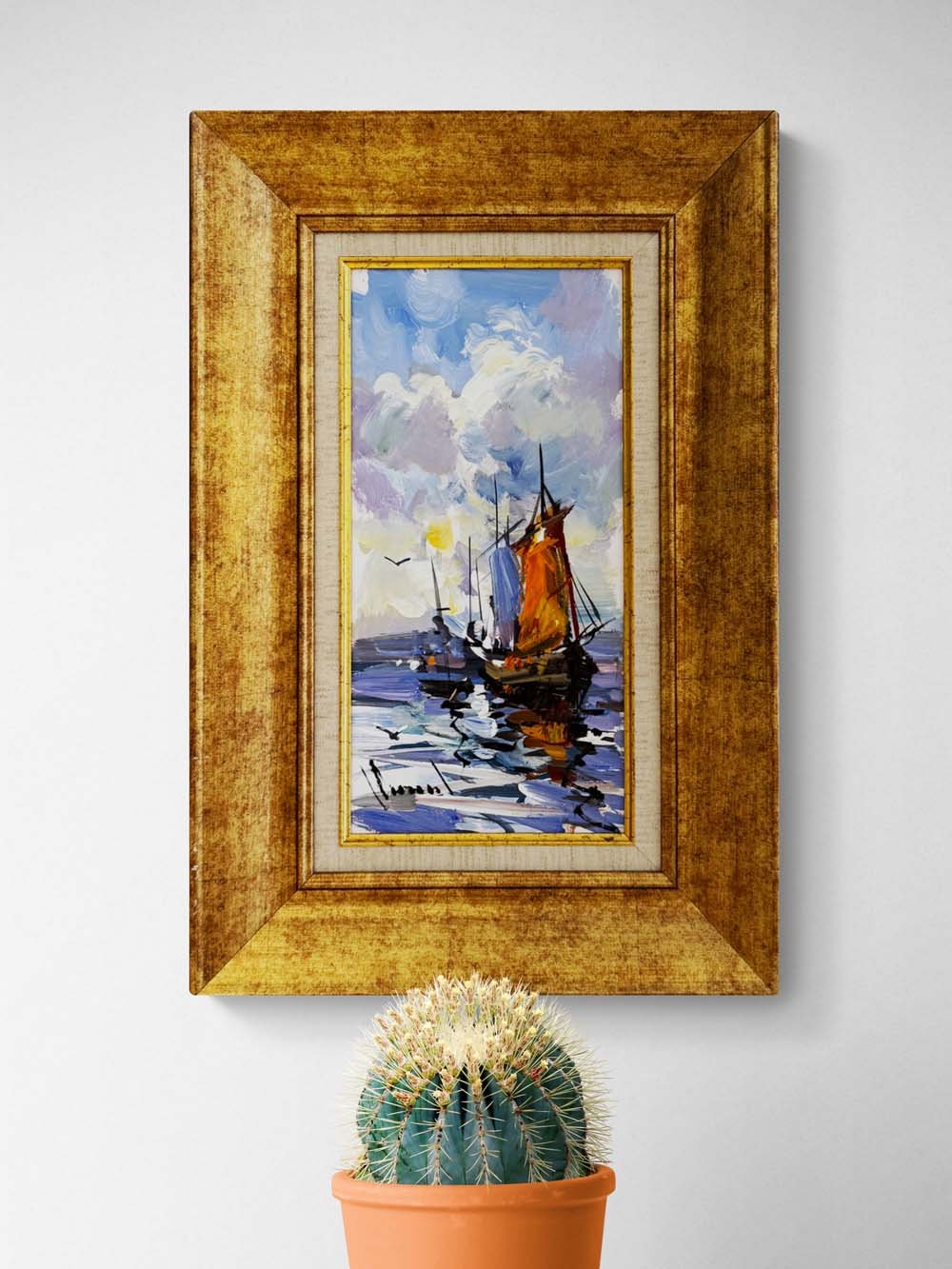 Sessiz Yelkenliler Yağlı Boya Tablosu