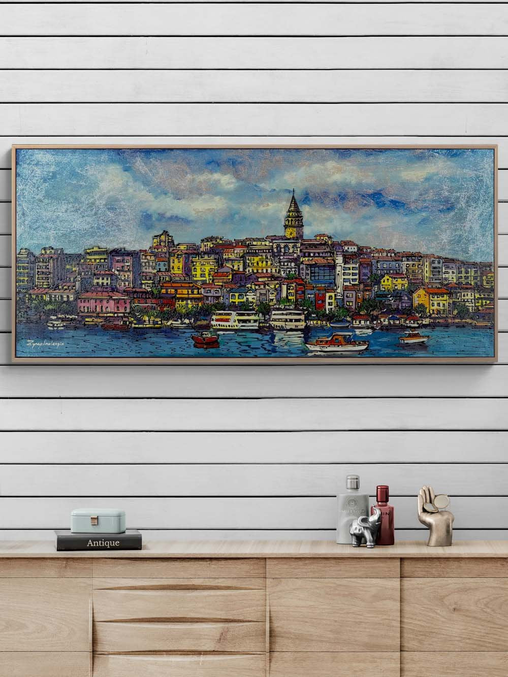 Galata’nın Renkleri Yağlı Boya Tablosu