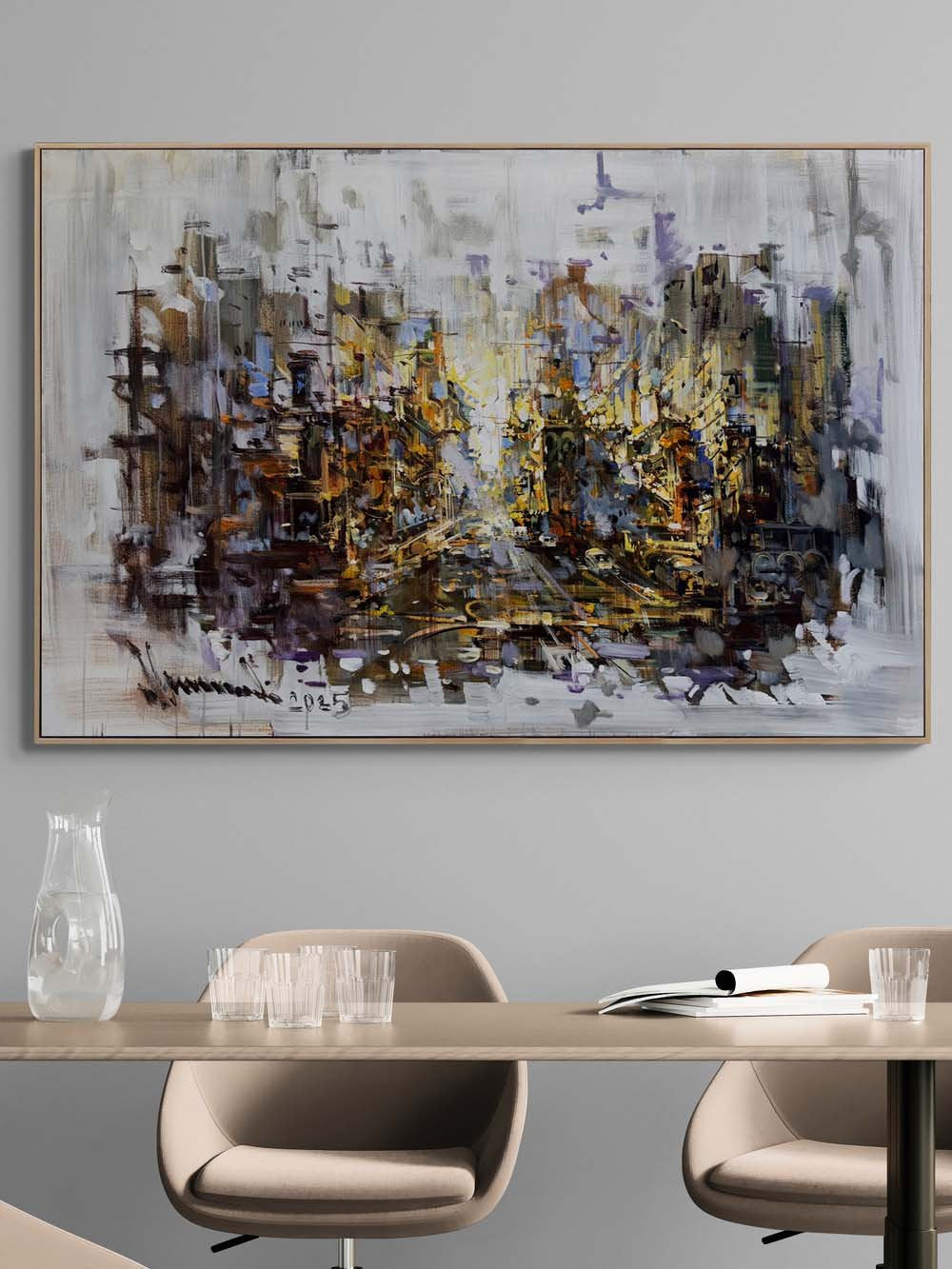 Rüya Haritası Yağlı Boya Tablosu