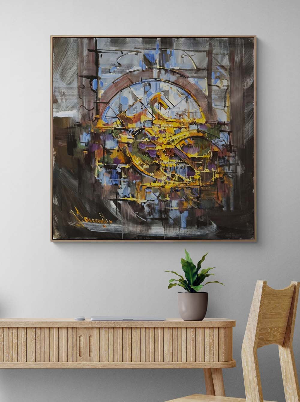 Görünmeyen Yüzler Yağlı Boya Tablosu