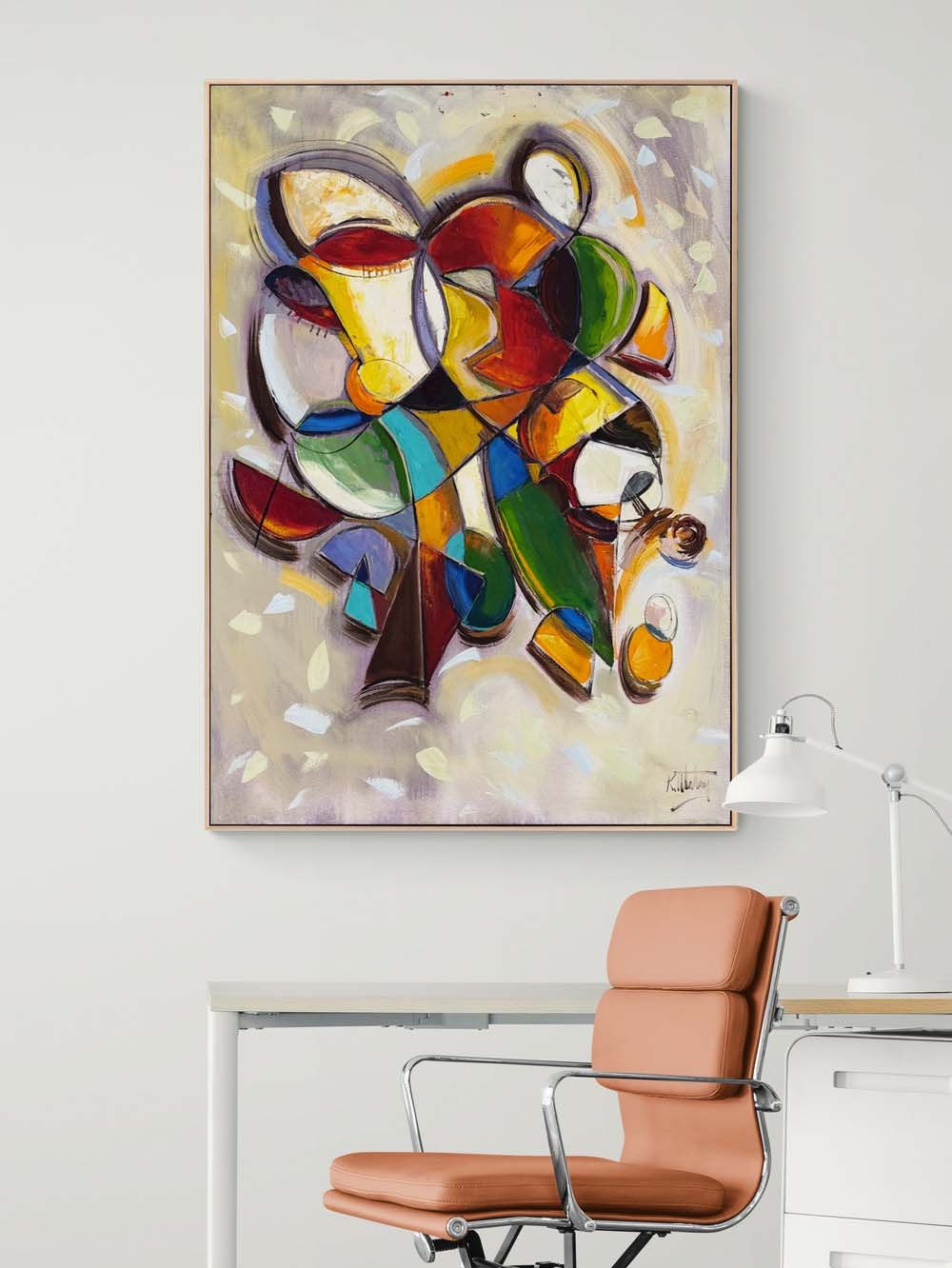 Renklerin Patikaları Yağlı Boya Tablosu