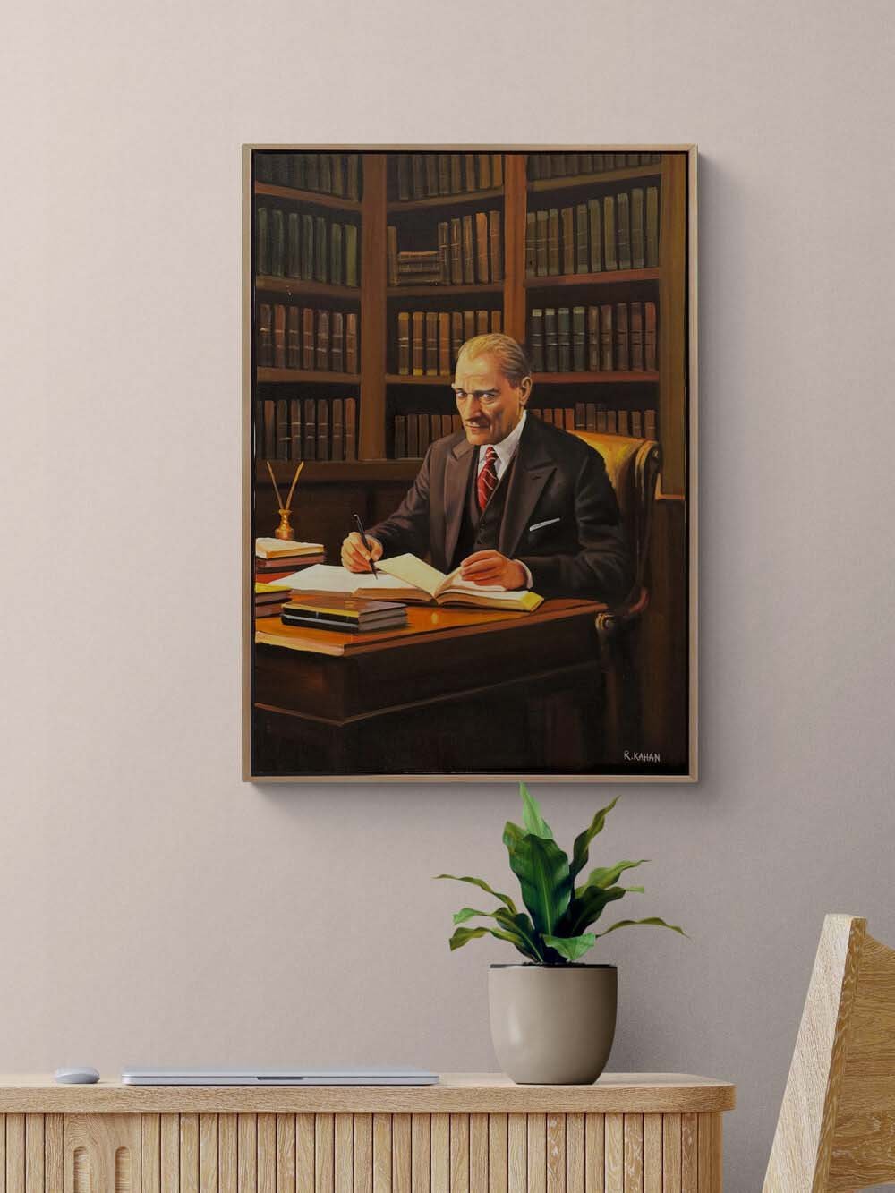 Atatürk’ün İzinde Yağlı Boya Tablosu