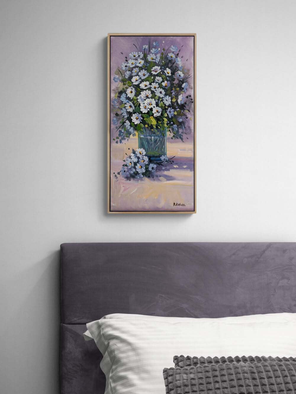 Papatya Zamanı Yağlı Boya Tablosu