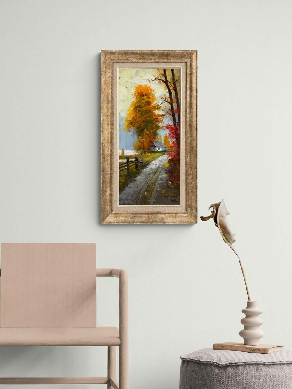 Sonbaharda Zaman Yağlı Boya Tablosu