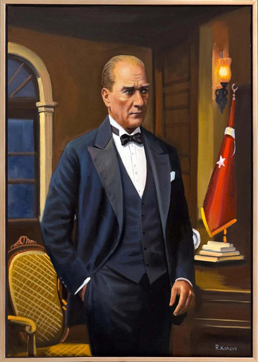 Ata’ya Minnet Yağlı Boya Tablosu Simurg Sanatevi