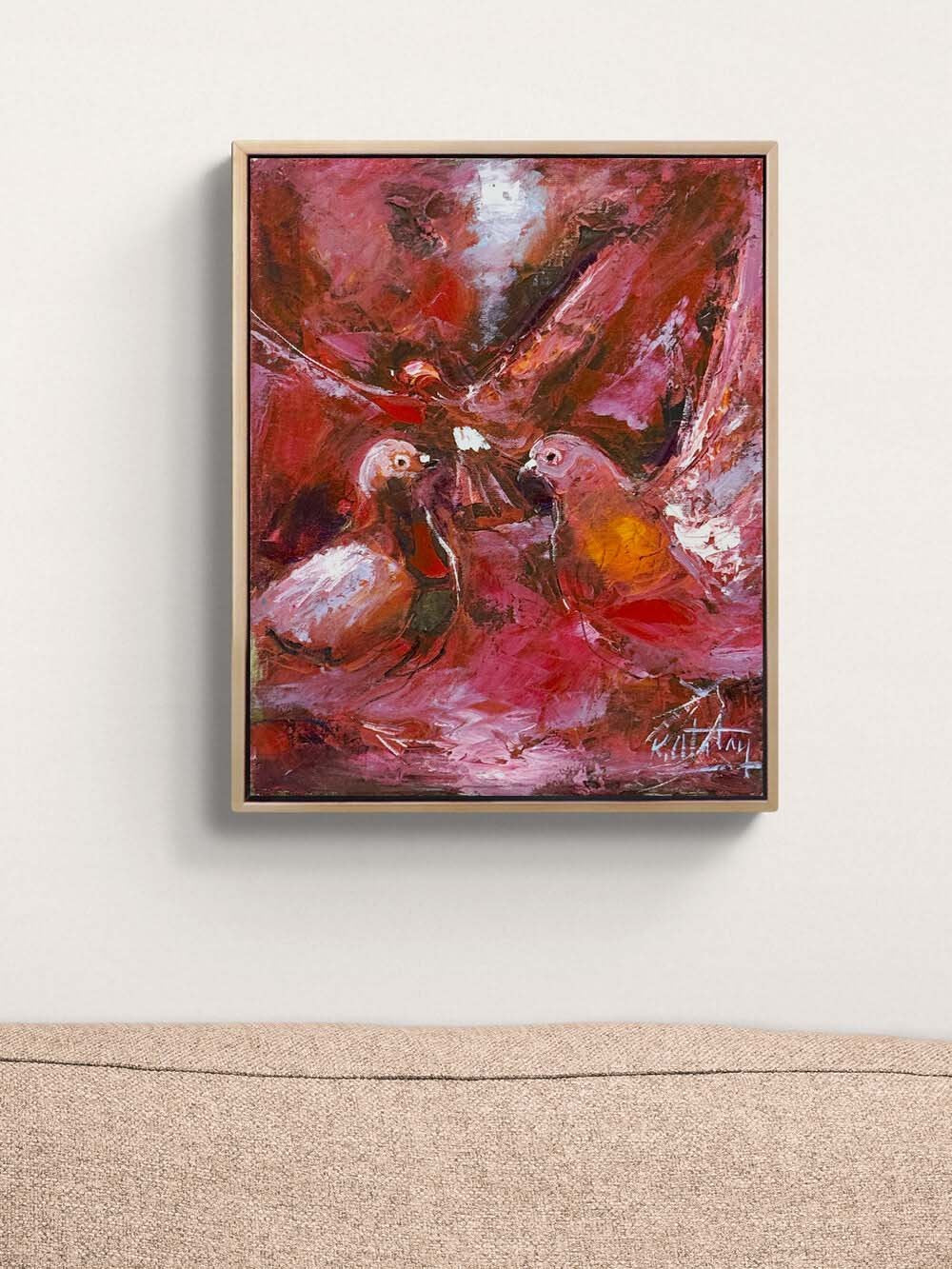 Kırık Kanatların Şarkısı Yağlı Boya Tablosu