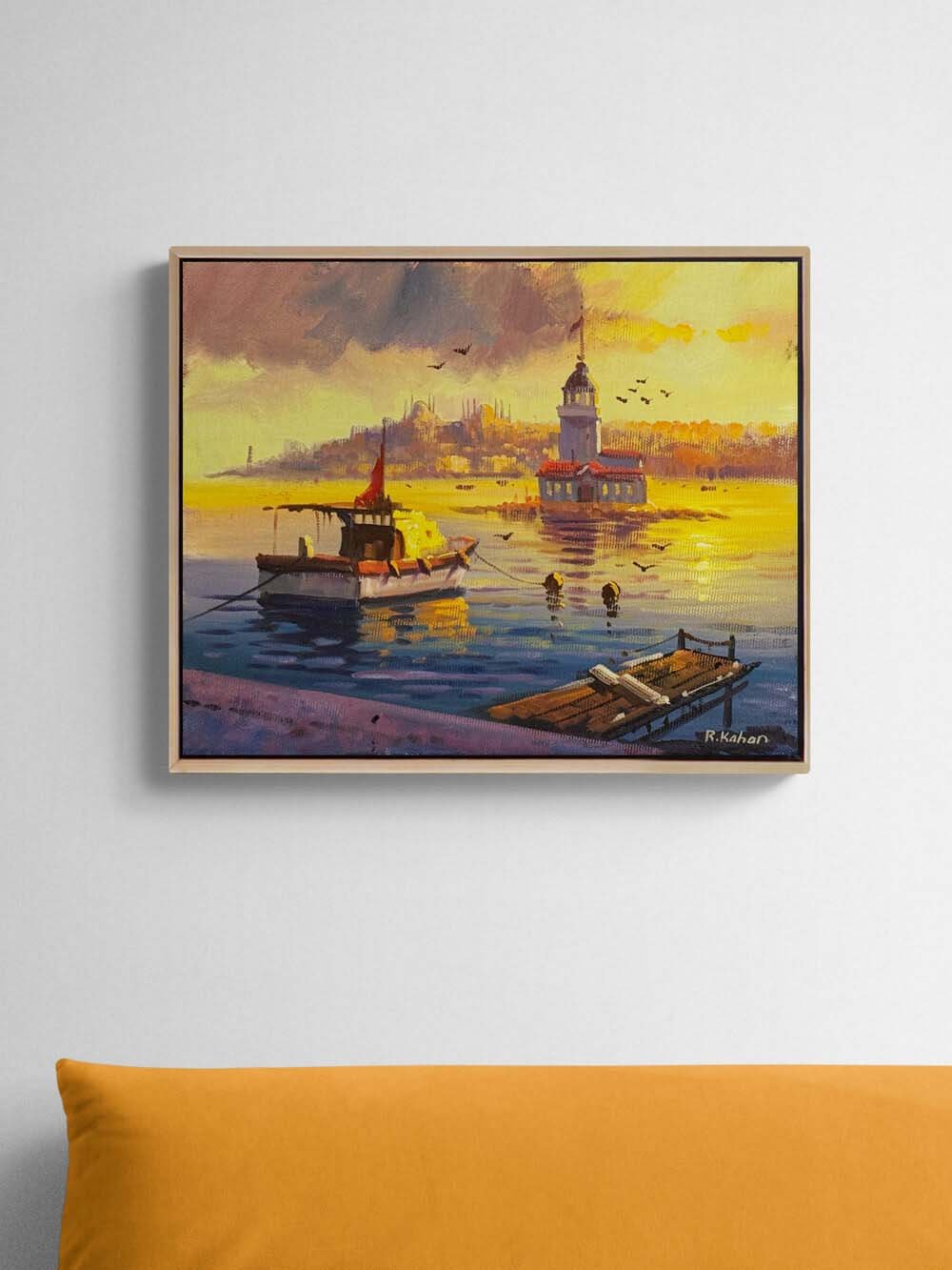 Üsküdar'da İskele Yağlı Boya Tablosu