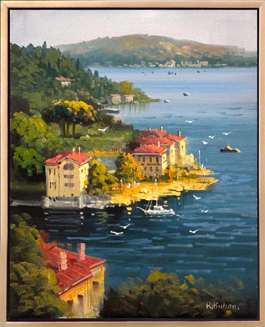 Akşamüstü İstanbul’da Yağlı Boya Tablosu Simurg Sanatevi