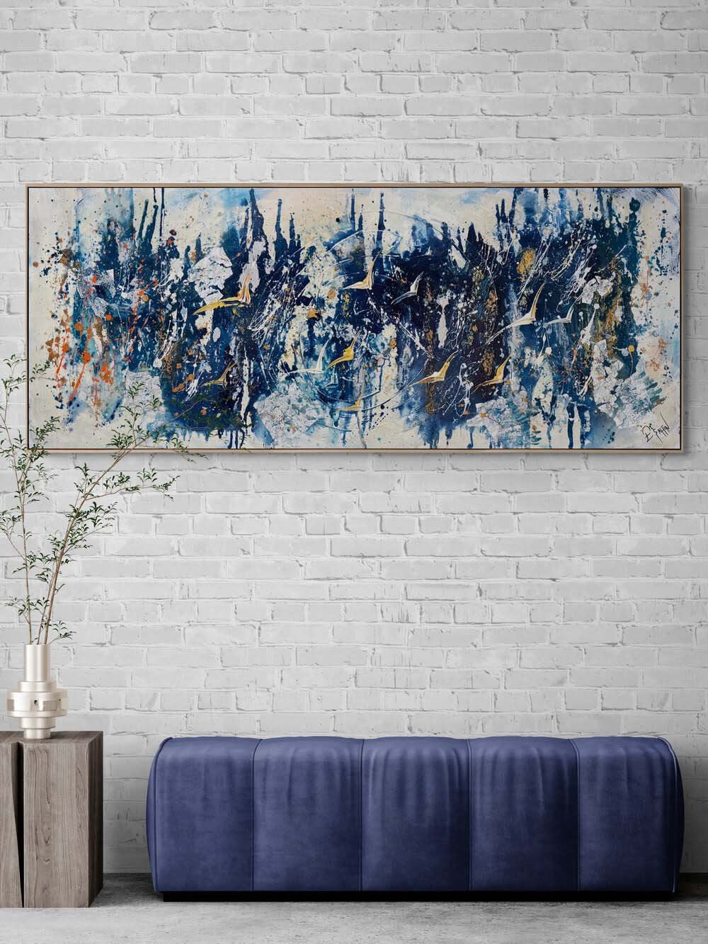 Yükselişte Sessiz Kanatlar Yağlı Boya Tablosu