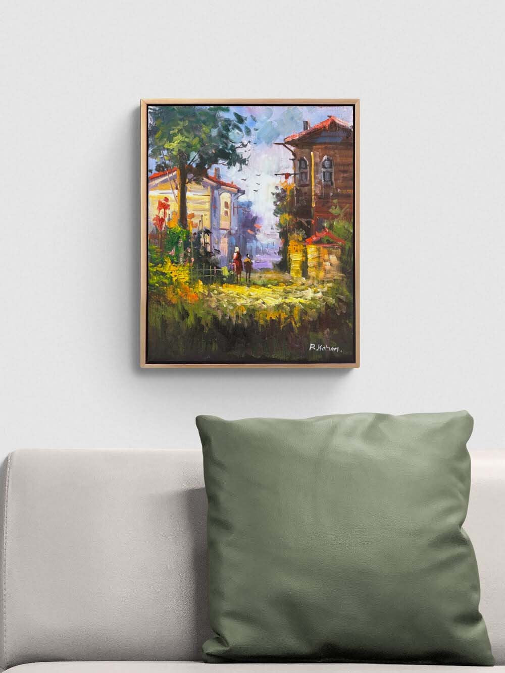 Baharın Gelişi İstanbul Yağlı Boya Tablosu