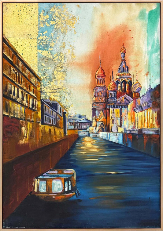 Budapeşte Gölgesinde Yağlı Boya Tablosu Simurg Sanatevi