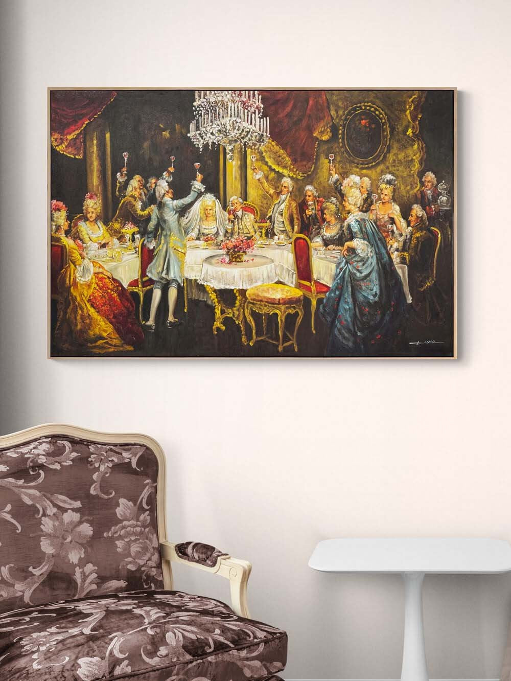 Saray Sohbeti Yağlı Boya Tablosu