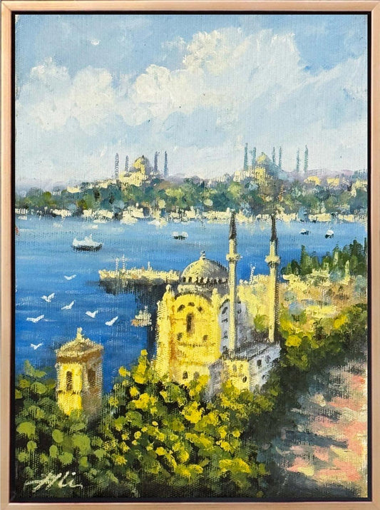 Zamanın İçinde Ortaköy Yağlı Boya Tablosu Simurg Sanatevi
