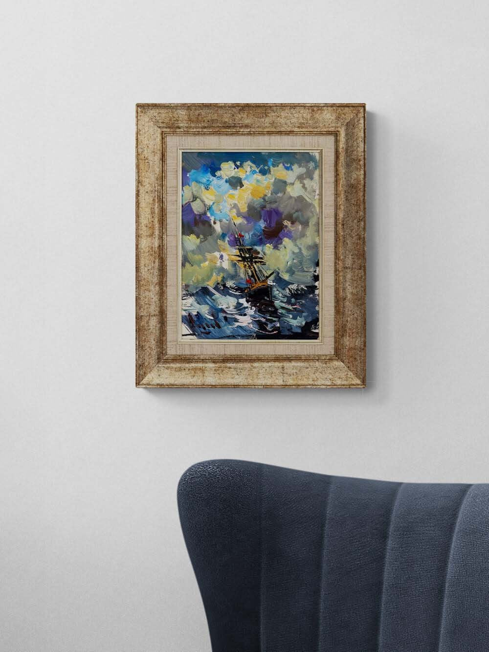 Deniz Üstünde Hatıralar Yağlı Boya Tablosu