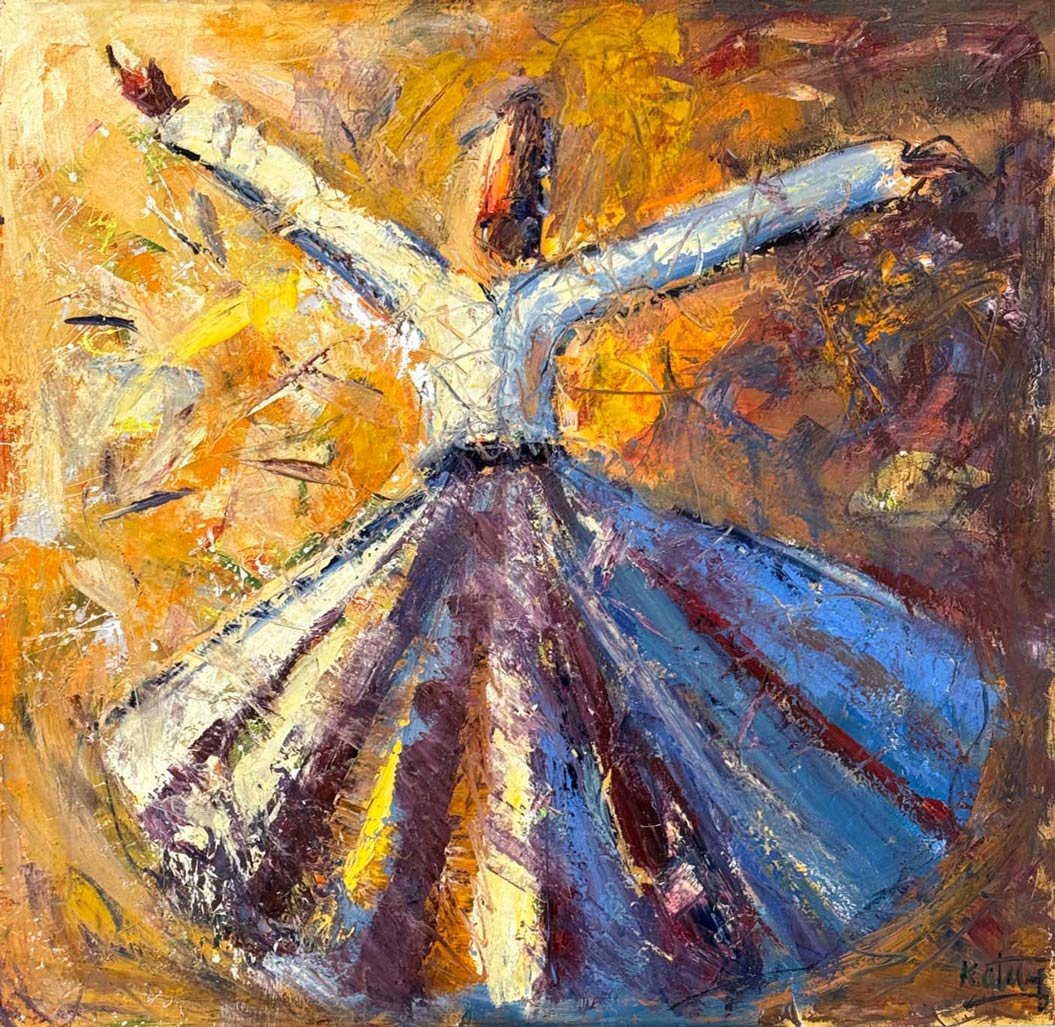 Sessiz İlahi Vakti Yağlı Boya Tablosu