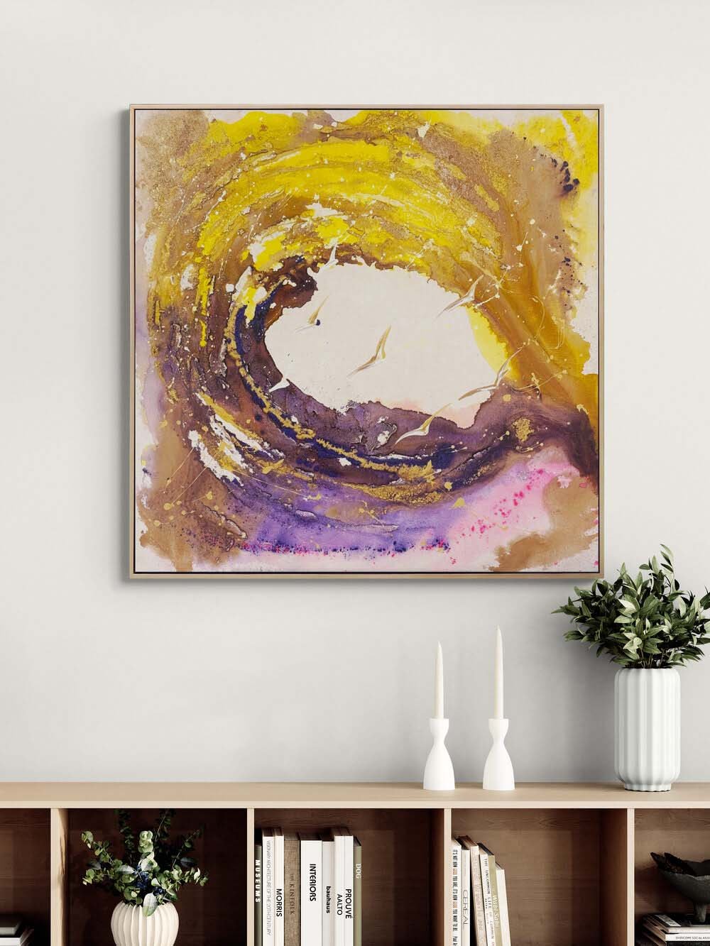 Hareketin Armonisi Yağlı Boya Tablosu