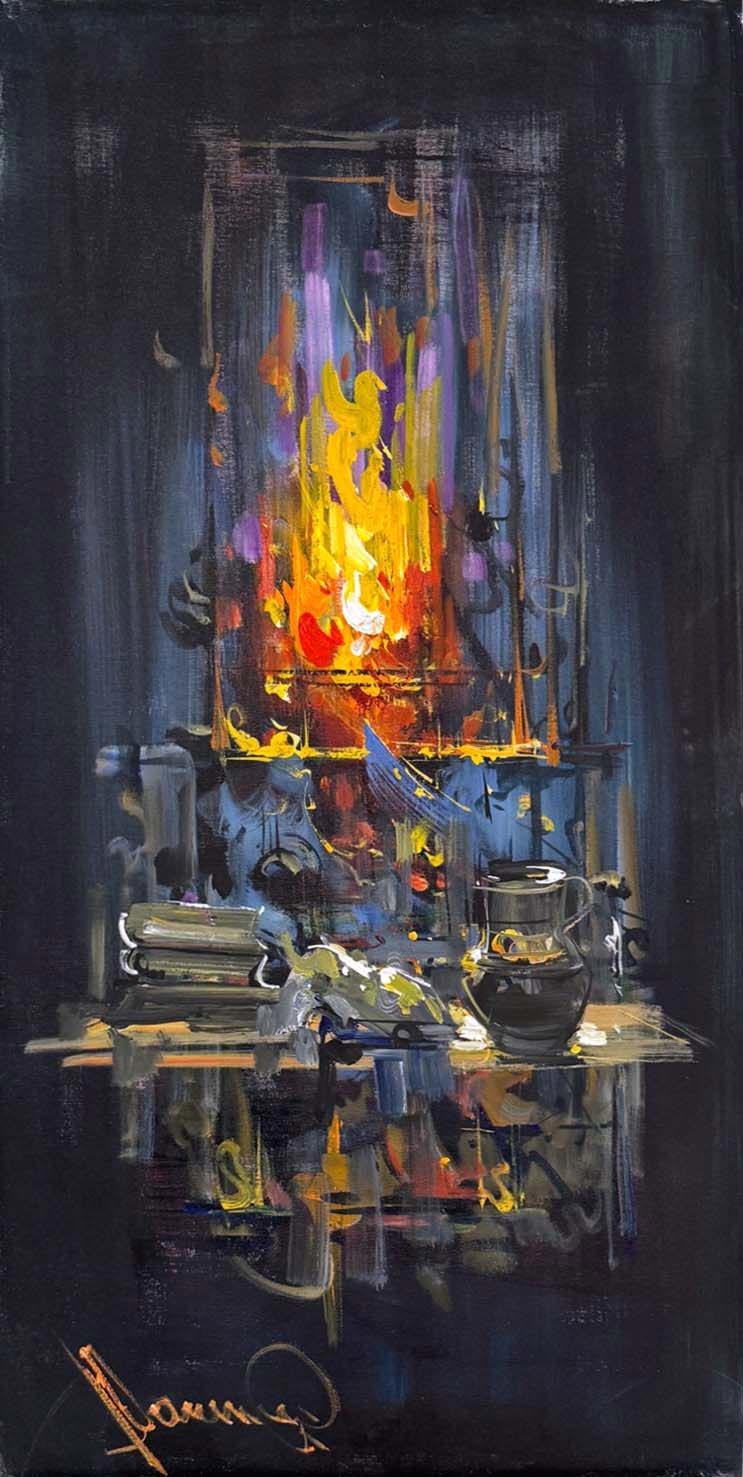 Unutulmuş Işık Yağlı Boya Tablosu