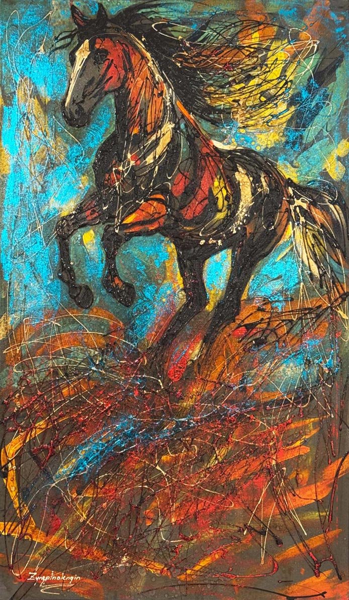 Özgürlüğün Nabzı Yağlı Boya Tablosu