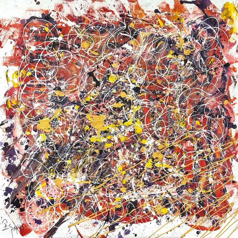 Hafifleyen Zaman Yağlı Boya Tablosu