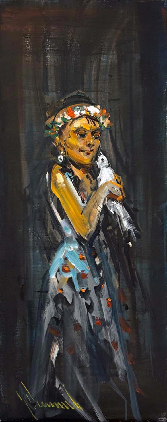 Suskun Zarafet Yağlı Boya Tablosu