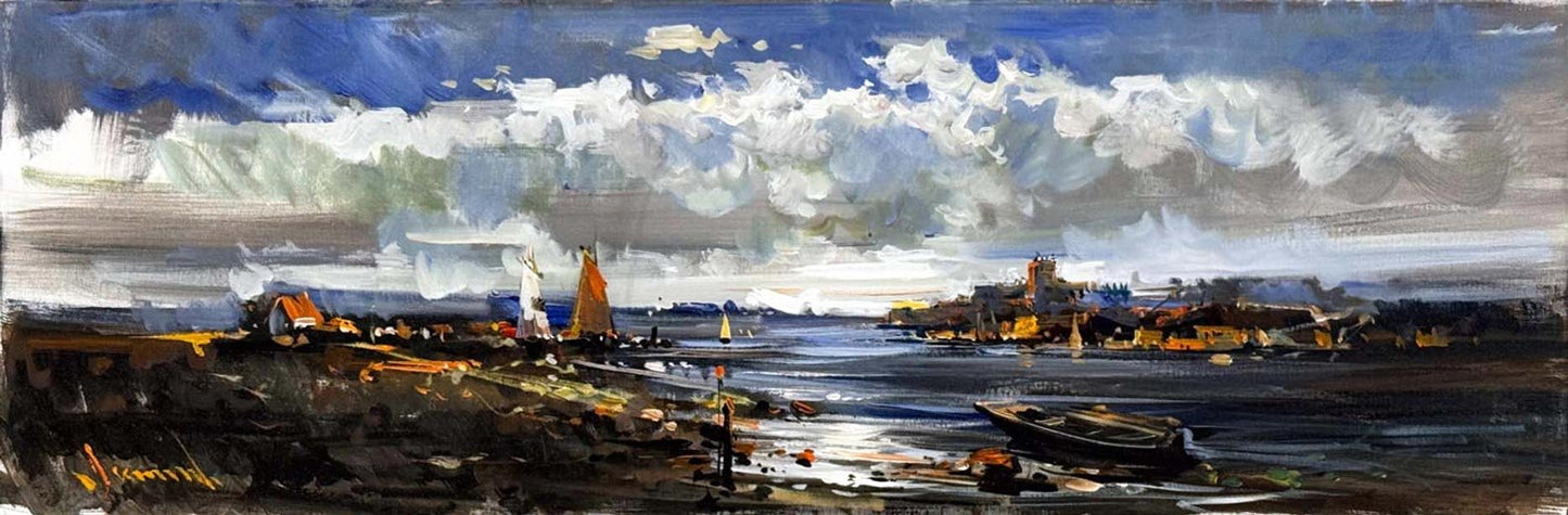 Bulutlu Ova Yağlı Boya Tablosu